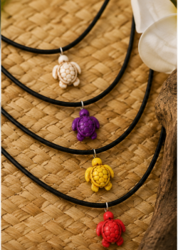 Handmade Sea Turtle Pendant Necklace – Made with Aloha