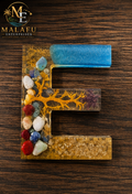 Ocean Resin Letter Decor – Custom Keychain or Fridge Magnet